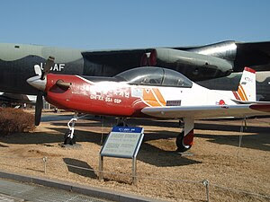 戦争記念館で展示されるKT-1試作機