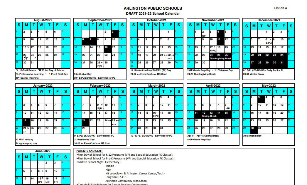 Arlington County Public School Calendar 202223 academic calendar 2022
