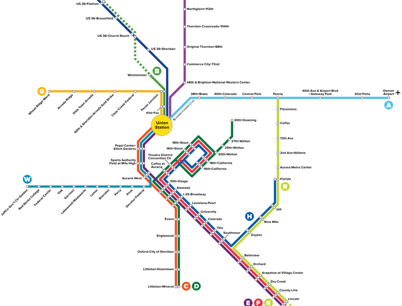 Rtd Denver Light Rail Map