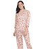 Clovia Women's Satin Pyjama Set