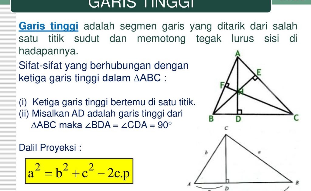 Garis Garis Istimewa Pada Segitiga