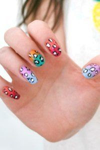 leopard nail art tutorial