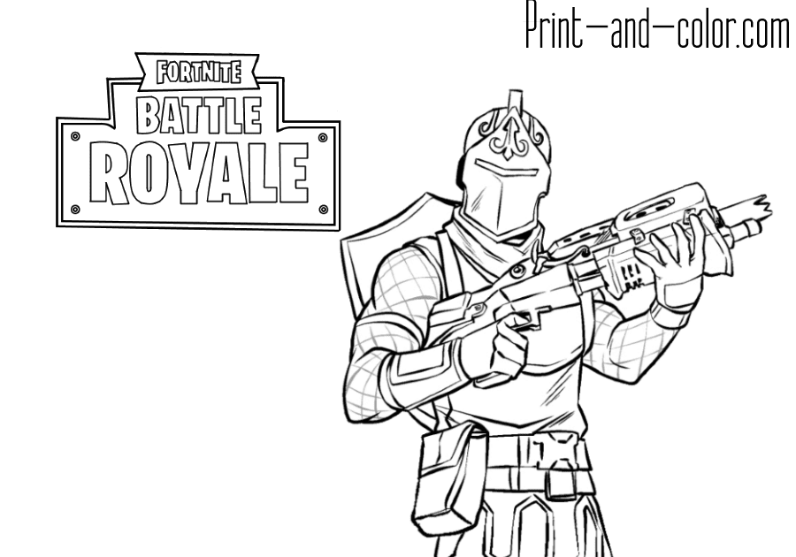 Fortnite Black Knight Coloring Pages | Free V Buck Hack No Verification