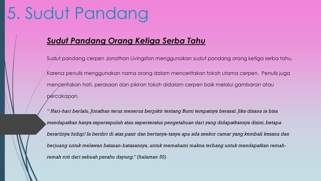 Sudut Pandang Orang Ketiga Sebagai Pengamat