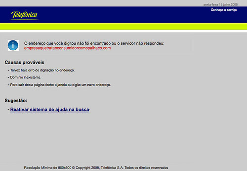 DNS Spoofing - Telefónica Brazil
