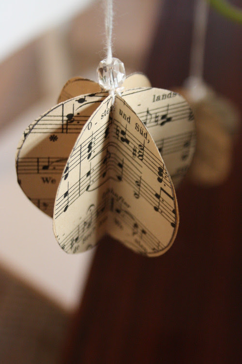 Des idées plein la tête: Décoration de Noël et papier à musique
