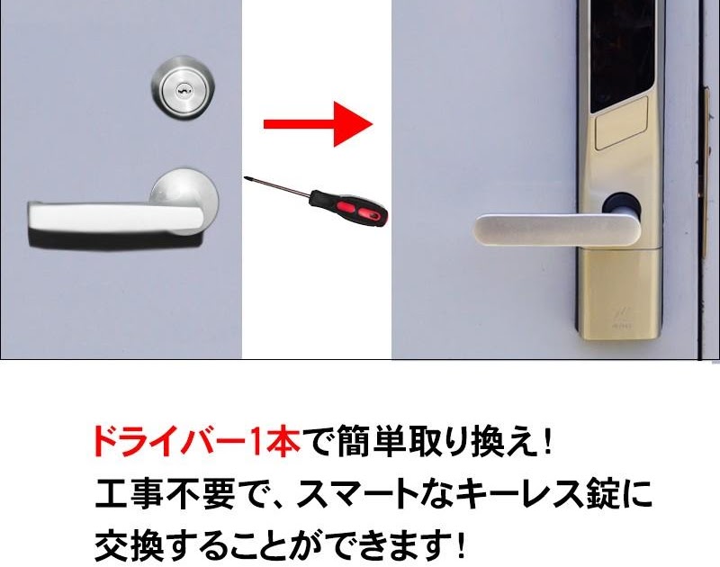 電子 ロック 玄関 後付け