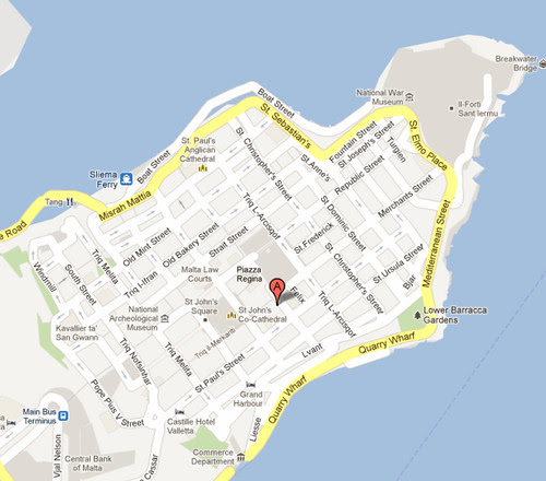 mapa de la valeta -
Google Maps