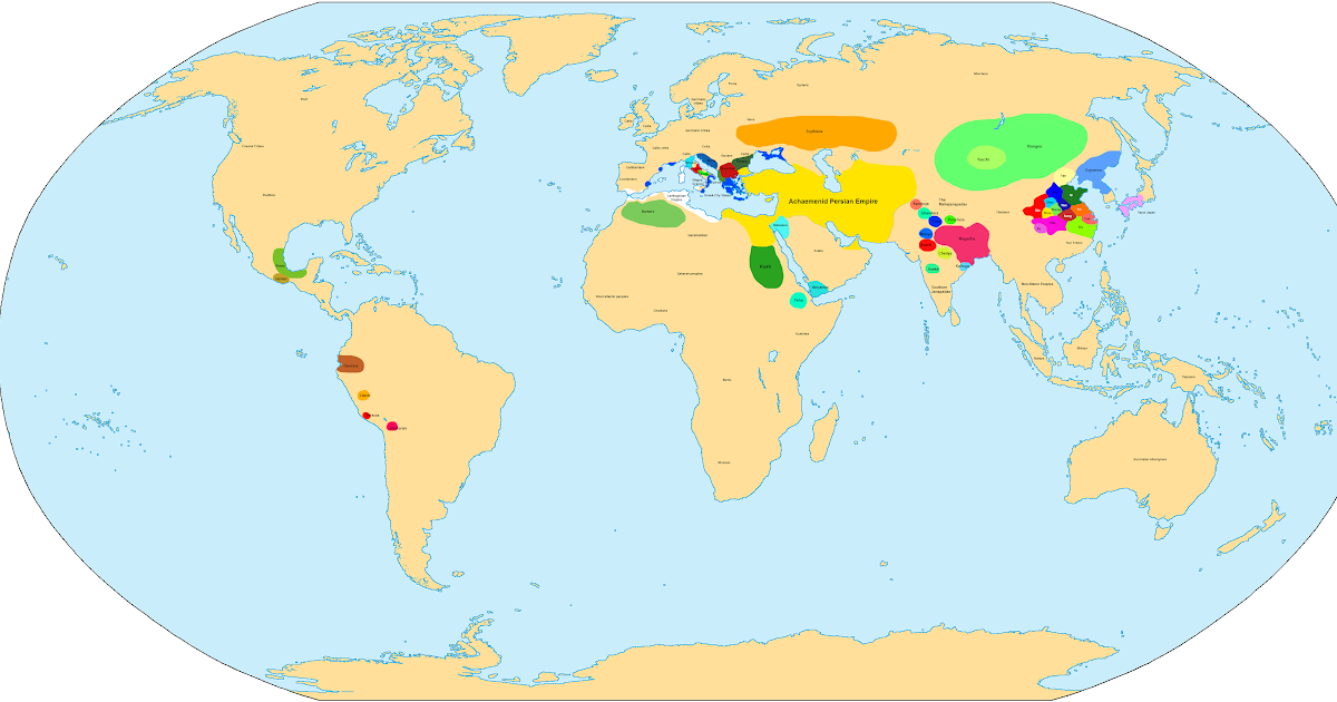 World map 50 bc