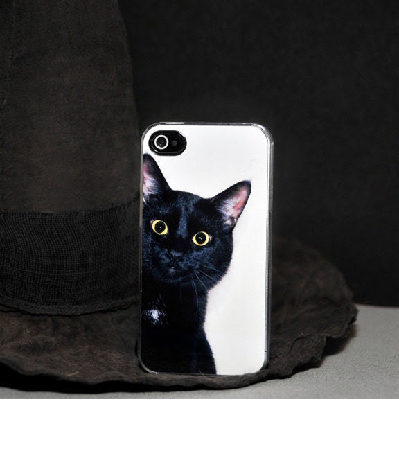 iPhone Case - Black Cat Peeking Around the Corner - iPhone 4 Hard Case, iPhone 5, iPod Touch 4, Samsung Galaxy S3, iPod Touch 5 - ebonypaws iPhone Case - Black Cat Peeking Around the Corner - iPhone 4 Hard Case, iPhone 5, iPod Touch 4, Samsung Galaxy S3, iPod Touch 5 - ebonypaws