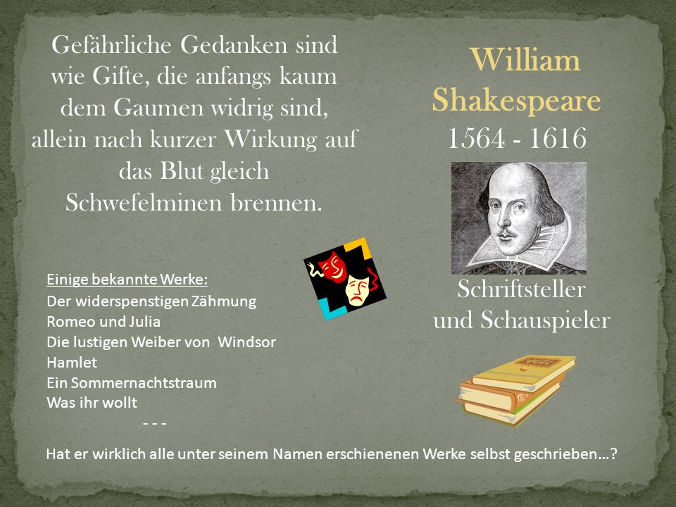 Shakespeare Zitate Gedanken zum geburtstag wünsche