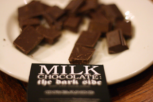 Milk chocolate dark side