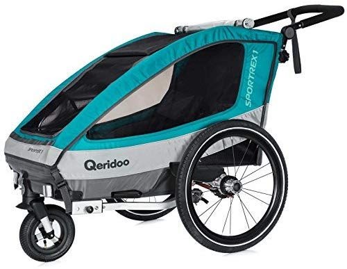 Qeridoo Sportrex 1 Fahrradanhänger Kinder 1 Sitzer