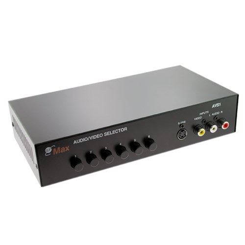 Gtmax rca audio video switch box selector splitter 6 in 1 out