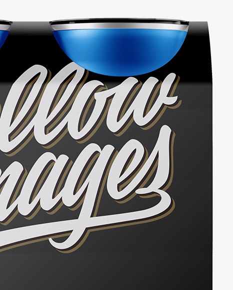 Download Download Carton Carrier 4 Matte Metallic Cans Mockup Side View Psd Yellowimages Free Psd Mockup Templates PSD Mockup Templates