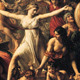 J.L. David: Las Sabinas interponiéndose entre romanos y sabinos, 1799.