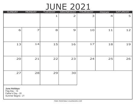 Printable Calendar Summer 2021 | Huts Calendar