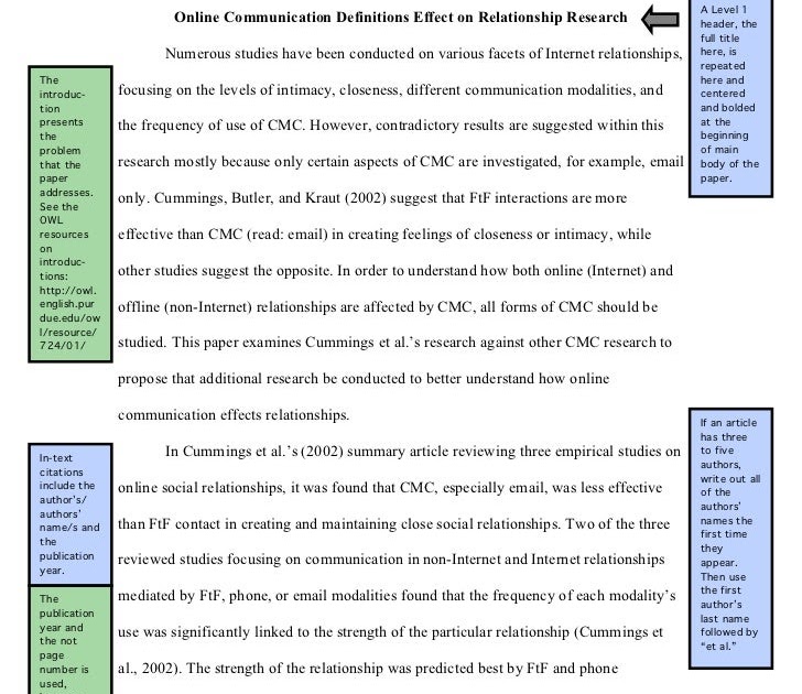 apa empirical research paper example
