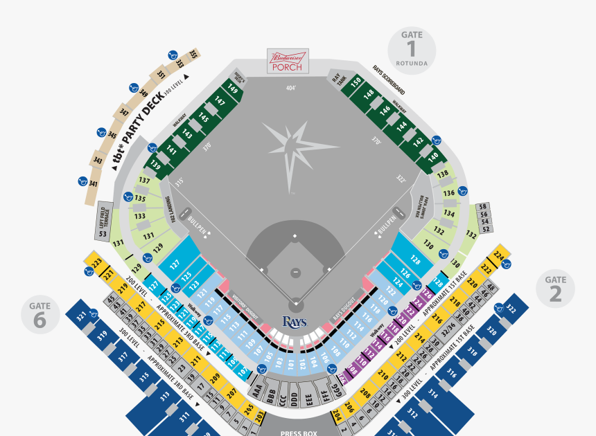 Tropicana Seating Chart Ac Props To The Trop Things You Should