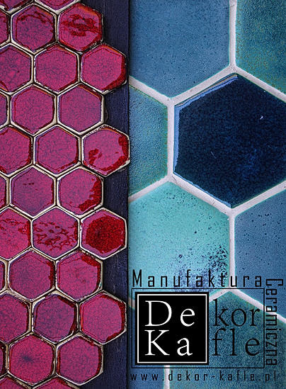 Ręcznie robione kafle ceramiczne heksany