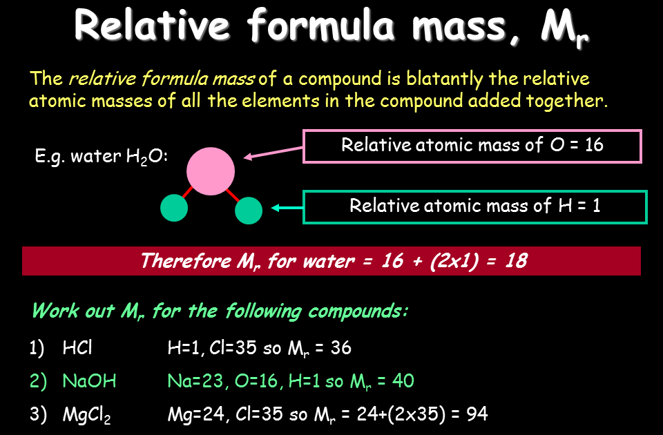 Define Relative Atomic Mass And Molecular Mass  Carbon12 scale  Ar