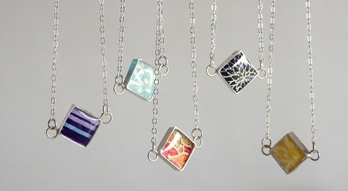All Things Paper: Sterling Silver, Resin and Paper Jewelry by Blossom ...