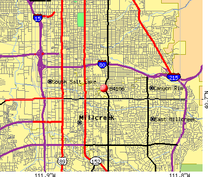 Salt Lake City Zip Code Map - EMARANHADORUFIANO