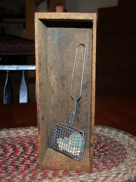 Antique finds box with soap holder