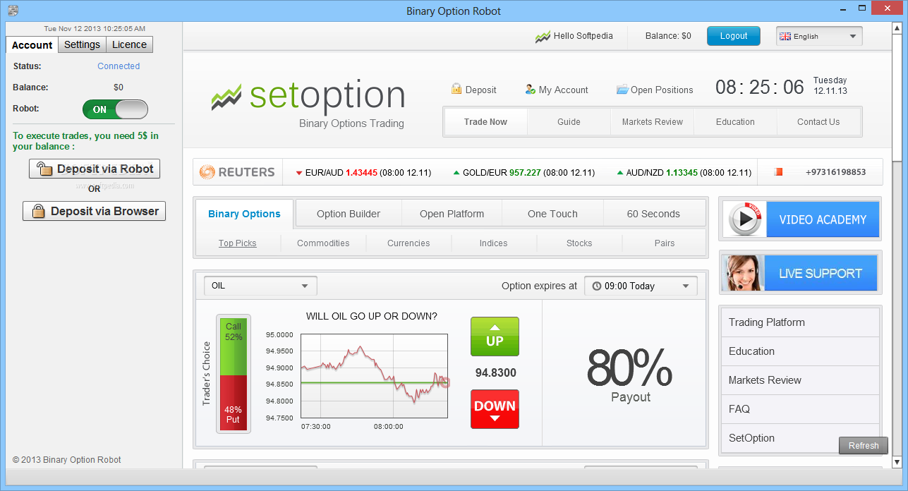 Binary Option Robot - Free Auto Trading Software for Forex 