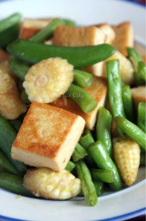 Stir Fry Tofu and French Beans