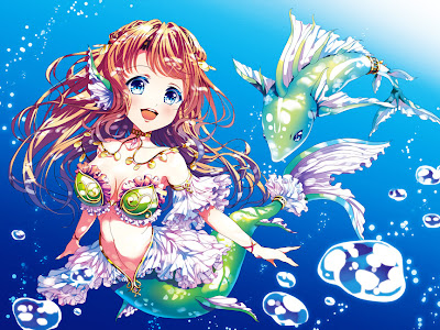 画像をダウンロード 人魚 姫 イラスト 綺麗
