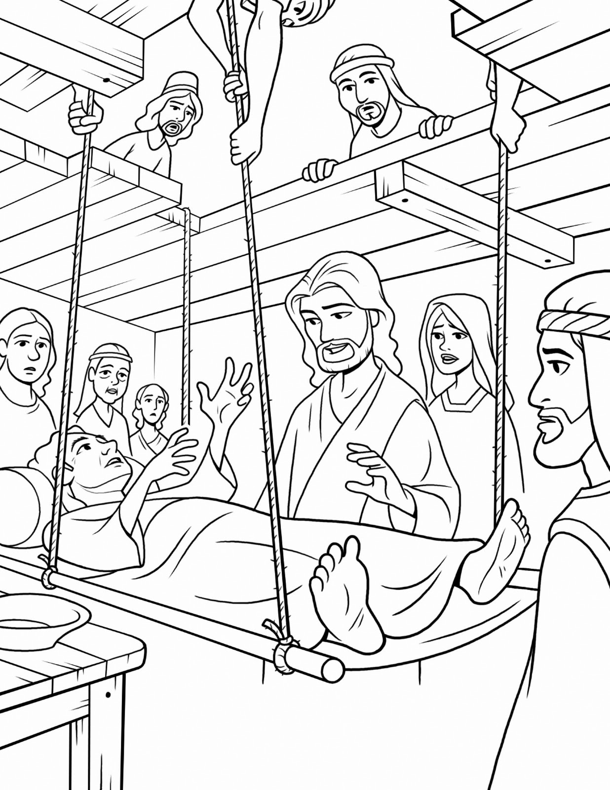 Jesus Nicodemus Coloring Page - 134+ SVG PNG EPS DXF File