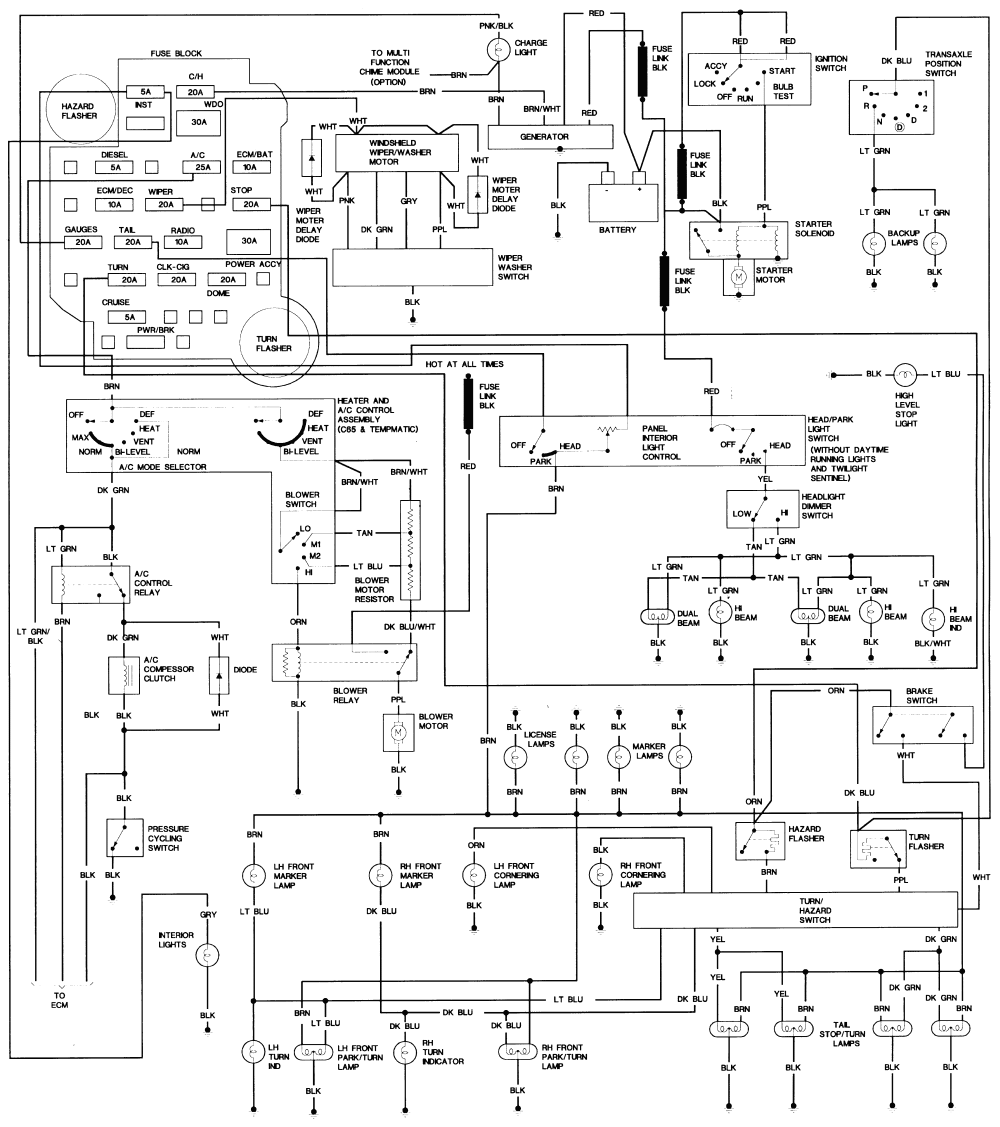 1998 Oldsmobile Bravada Wiring Diagram