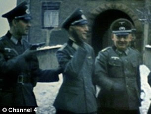 Rare footage of guards fooling around at Colditz