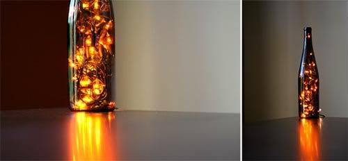 Christmas LED Lights in a Bottle