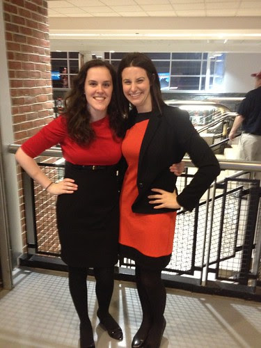 Red and black game day dresses