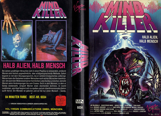 Mind Killer (VHS Box Art)