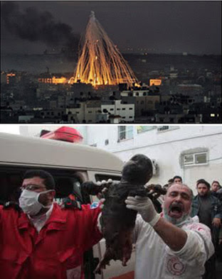 Israelis bomb and burn children with phosphorus--crimes that Jewish Supremacists like Horovitz choose to ignore.