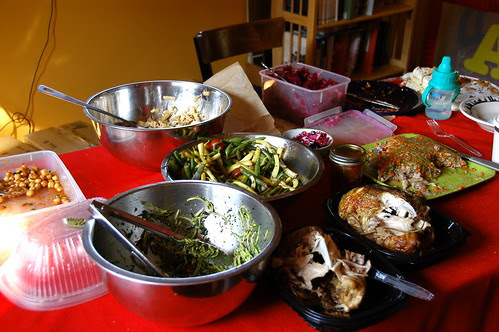 some of the food spread