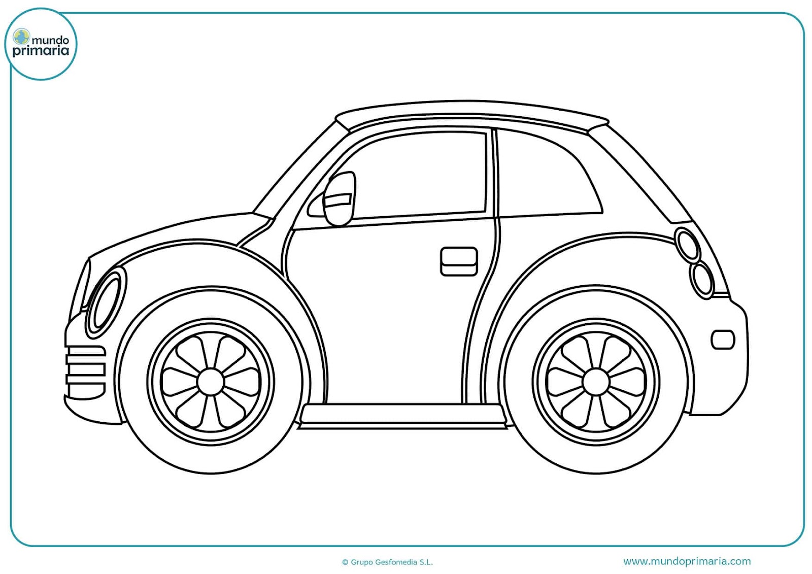 Dibujos Para Colorear Faciles De Carros