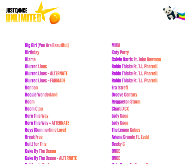 View 12 Just Dance 2020 Song List Without Unlimited Design Wallpaper