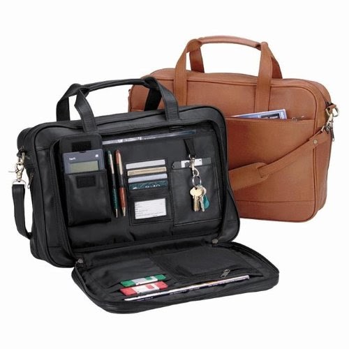 premium leather briefcase