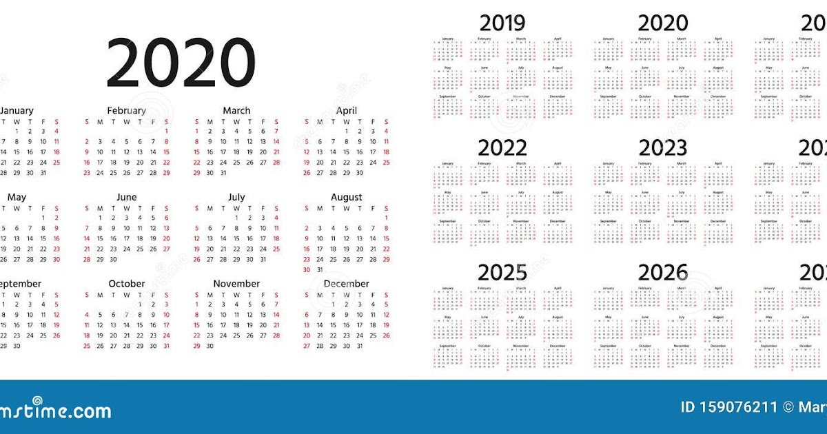 Calendar 2021 - 2025 / Jahr 2020 2021 2022 2023 2024 2025 Kalender ...