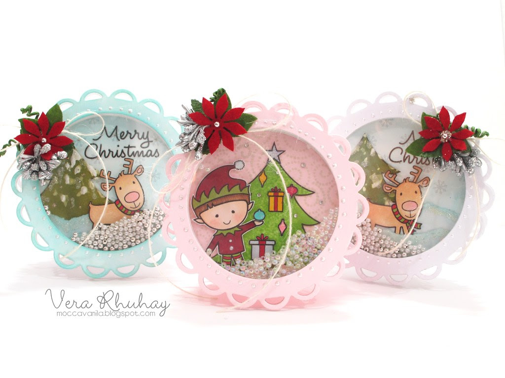 Christmas Shaker Card full set