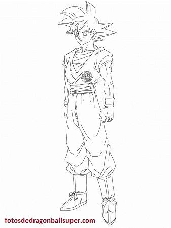 Dibujos Para Colorear De Goku Fase Dios - Tres super imagenes de goku
