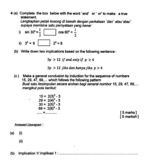 Contoh Soalan Matematik Bab 1 Tingkatan 5 Holnblognihols