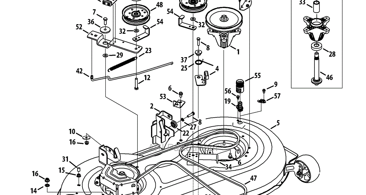 Craftsman Lawn Mower Deck Belt Diagram General Wiring Diagram