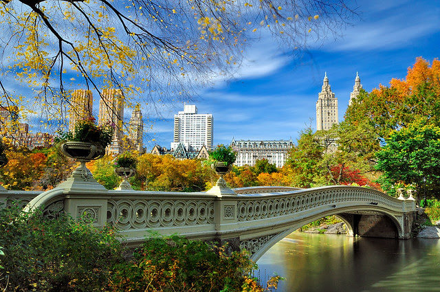 Bow Bridge over The Lake, Central Park, NYC