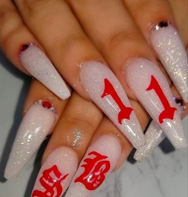 Coffin Baddie Red Acrylic Nails Matte - Goimages Data