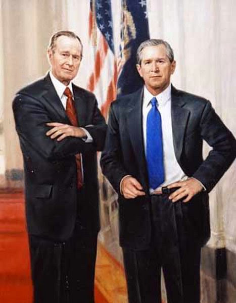 George Bush and George W. Bush